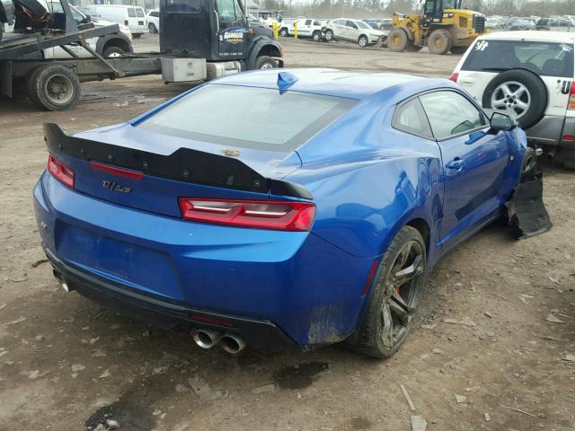 1G1FE1R7XH0191884 - 2017 CHEVROLET CAMARO SS BLUE photo 4