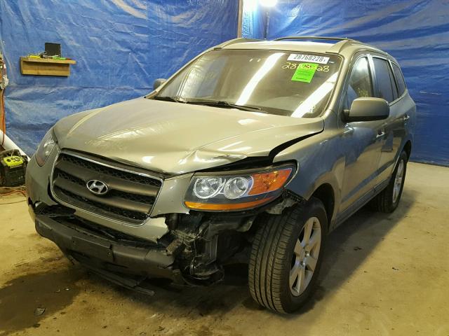 5NMSH73E58H181996 - 2008 HYUNDAI SANTA FE S GREEN photo 2