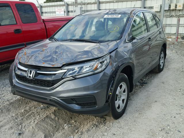 2HKRM4H34GH609753 - 2016 HONDA CR-V LX GRAY photo 2