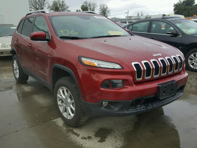 1C4PJMCB0EW126251 - 2014 JEEP CHEROKEE L BURGUNDY photo 1