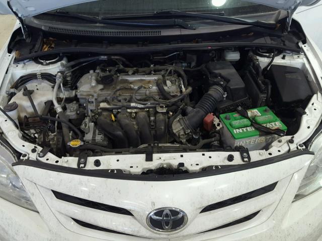 JTDBU4EE1B9148620 - 2011 TOYOTA COROLLA BA WHITE photo 7