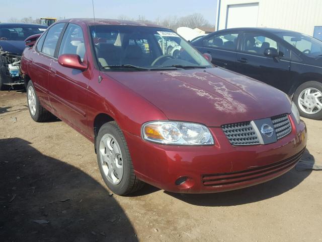 3N1CB51D74L852606 - 2004 NISSAN SENTRA 1.8 RED photo 1