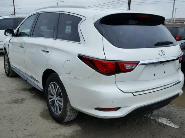 5N1DL0MNXHC522591 - 2017 INFINITI QX60 WHITE photo 3