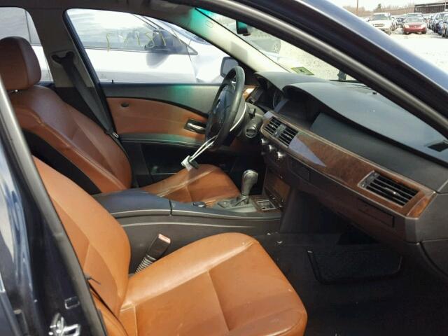 WBANF73577CU27850 - 2007 BMW 530 XI BLUE photo 5