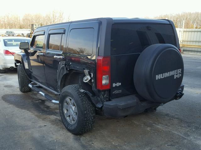 5GTDN136668315008 - 2006 HUMMER H3 BLACK photo 3