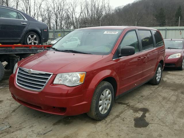 2A4RR4DE0AR103771 - 2010 CHRYSLER TOWN & COU BURGUNDY photo 2