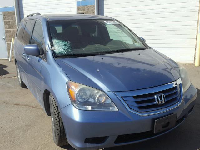 5FNRL38489B058489 - 2009 HONDA ODYSSEY EX BLUE photo 1