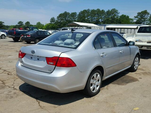 KNAGE228695311704 - 2009 KIA OPTIMA LX SILVER photo 4