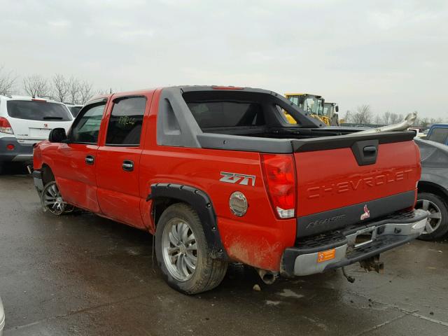 3GNEK12T74G241656 - 2004 CHEVROLET AVALANCHE RED photo 3