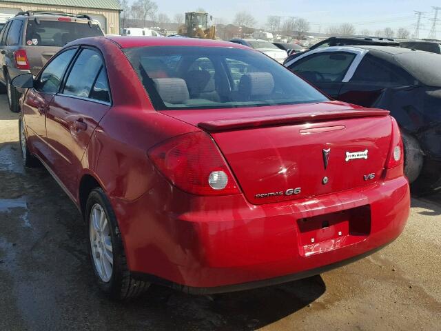 1G2ZG558964248378 - 2006 PONTIAC G6 SE1 RED photo 3