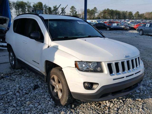 1C4NJCBA3ED573436 - 2014 JEEP COMPASS SP WHITE photo 1