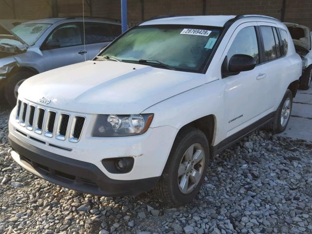 1C4NJCBA3ED573436 - 2014 JEEP COMPASS SP WHITE photo 2