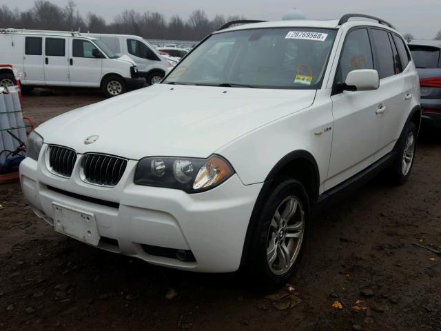 WBXPA93426WG83345 - 2006 BMW X3 3.0I WHITE photo 2