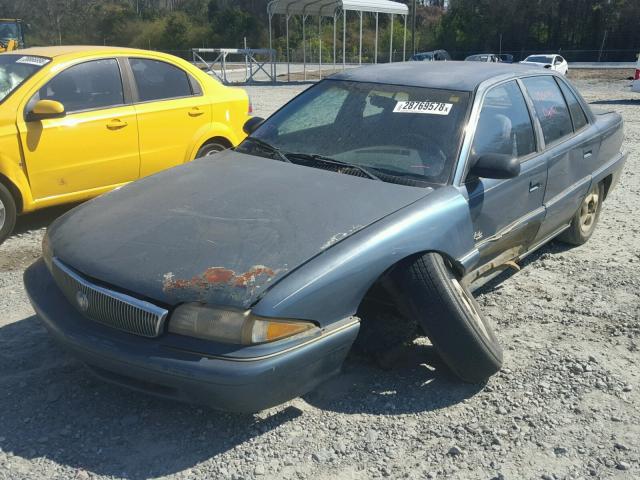 1G4NJ52M5WC418637 - 1998 BUICK SKYLARK CU BLUE photo 2