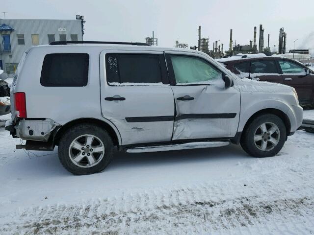 5FNYF48229B501551 - 2009 HONDA PILOT LX SILVER photo 9