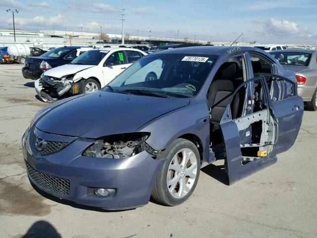 JM1BK32F081115130 - 2008 MAZDA 3 I GRAY photo 2