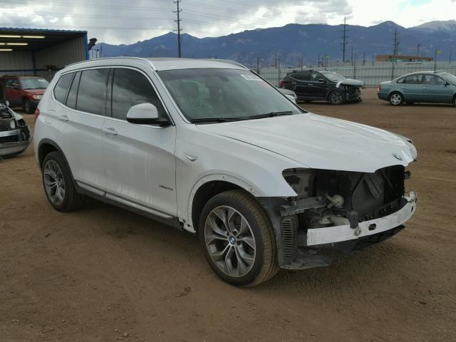 5UXWX7C58F0K32729 - 2015 BMW X3 XDRIVE3 WHITE photo 1