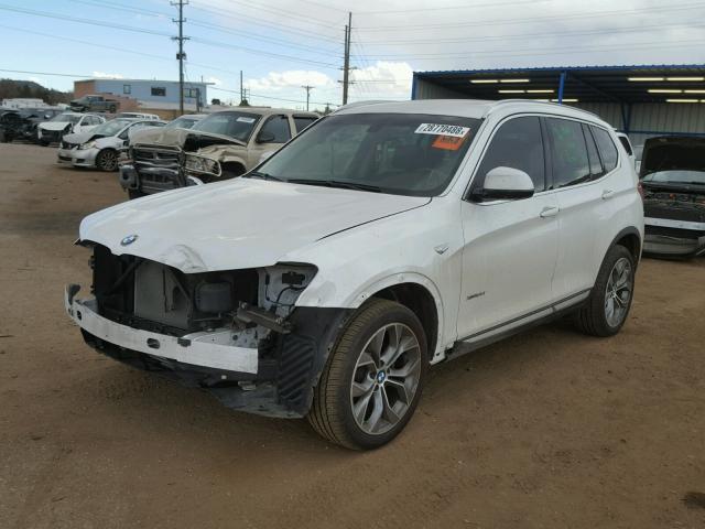 5UXWX7C58F0K32729 - 2015 BMW X3 XDRIVE3 WHITE photo 2