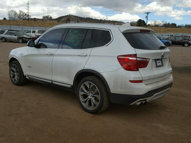 5UXWX7C58F0K32729 - 2015 BMW X3 XDRIVE3 WHITE photo 3