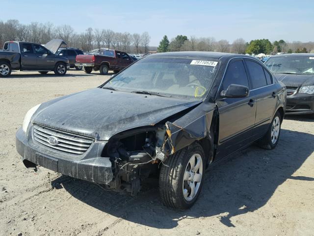 KNAGE123275113455 - 2007 KIA OPTIMA LX BLACK photo 2