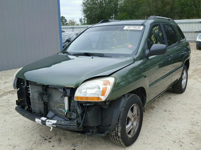 KNDJF724067257770 - 2006 KIA NEW SPORTA GREEN photo 2