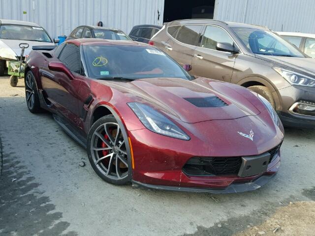 1G1Y12D74H5110205 - 2017 CHEVROLET CORVETTE G BURGUNDY photo 1