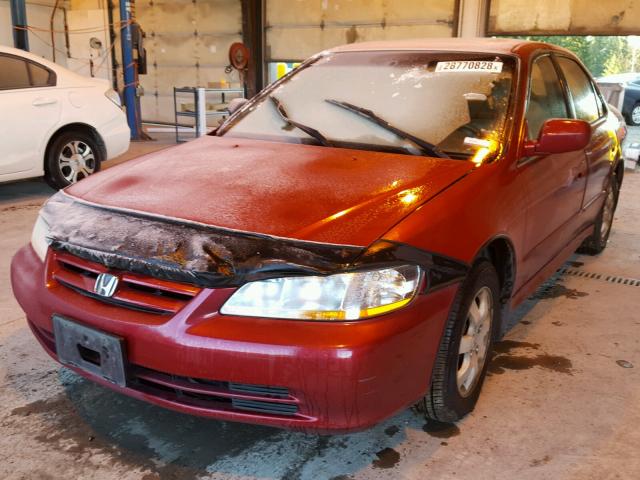 JHMCG566X1C014018 - 2001 HONDA ACCORD EX RED photo 2