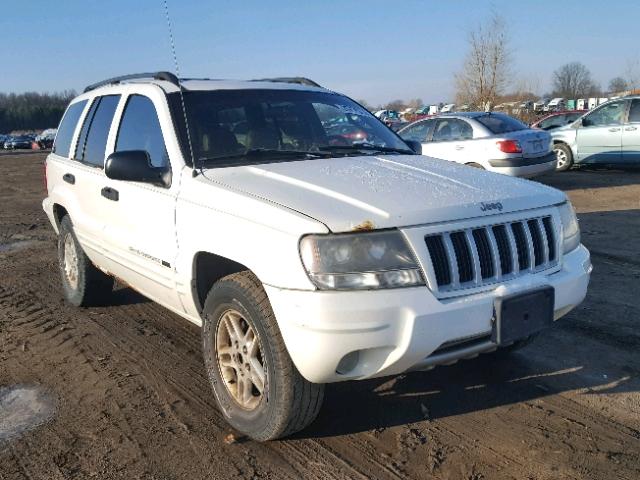 1J4GW48S14C142124 - 2004 JEEP GRAND CHER WHITE photo 1