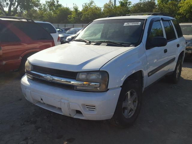 1GNDS13S842161230 - 2004 CHEVROLET TRAILBLAZE WHITE photo 2