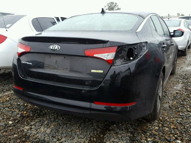 KNAGM4ADXC5035743 - 2012 KIA OPTIMA HYB BLACK photo 4