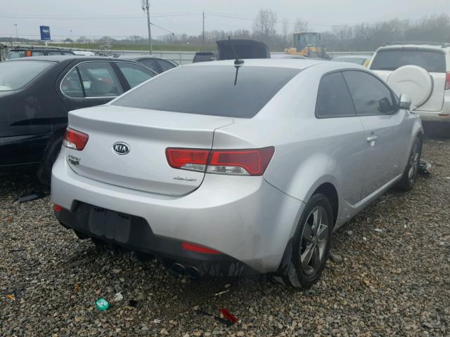 KNAFU6A23C5514818 - 2012 KIA FORTE EX SILVER photo 4