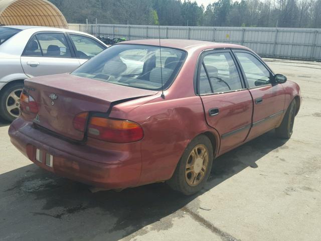 1Y1SK5480XZ419662 - 1999 CHEVROLET GEO PRIZM 勃艮第红 照片 4