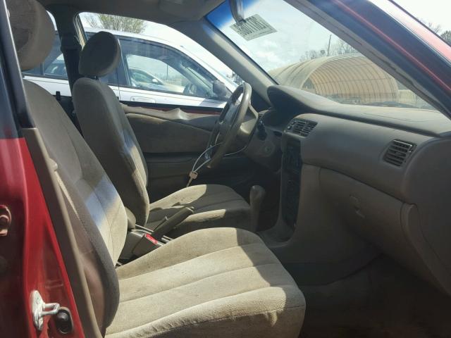 1Y1SK5480XZ419662 - 1999 CHEVROLET GEO PRIZM 勃艮第红 照片 5