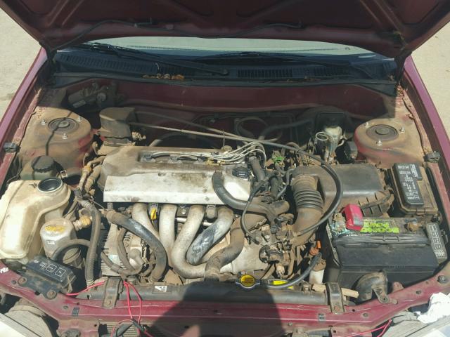 1Y1SK5480XZ419662 - 1999 CHEVROLET GEO PRIZM 勃艮第红 照片 7