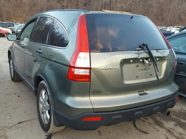 JHLRE48597C042226 - 2007 HONDA CR-V EX GREEN photo 3