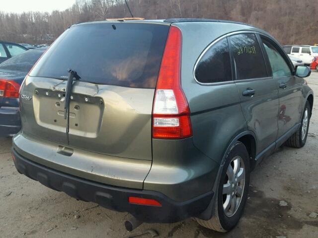 JHLRE48597C042226 - 2007 HONDA CR-V EX GREEN photo 4