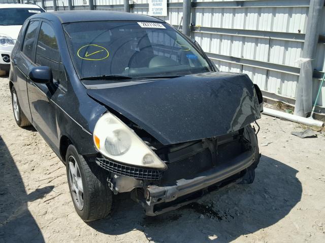 JHMGD38437S031803 - 2007 HONDA FIT BLACK photo 1