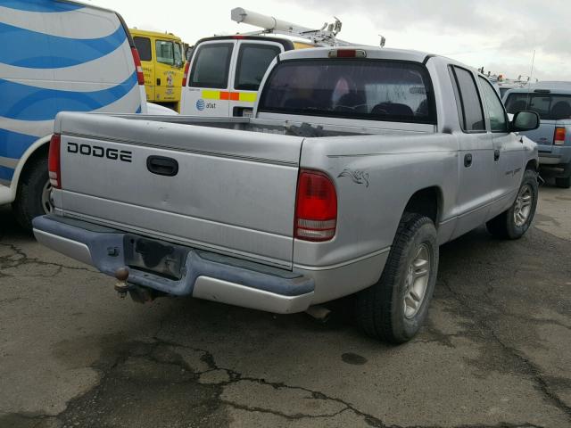 1B7HL2AX21S241971 - 2001 DODGE DAKOTA QUA SILVER photo 4