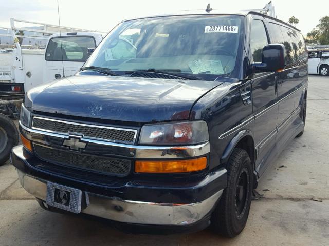 1GBGG29KX81179782 - 2008 CHEVROLET EXPRESS G2 BLUE photo 2