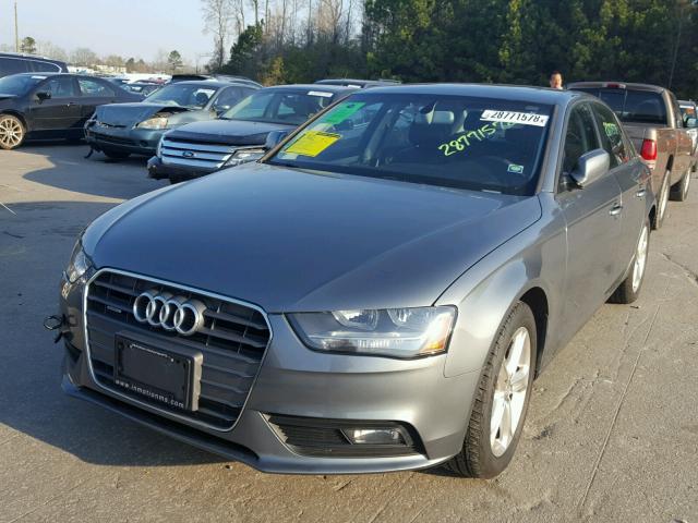 WAUBFAFL4DN046158 - 2013 AUDI A4 PREMIUM GRAY photo 2