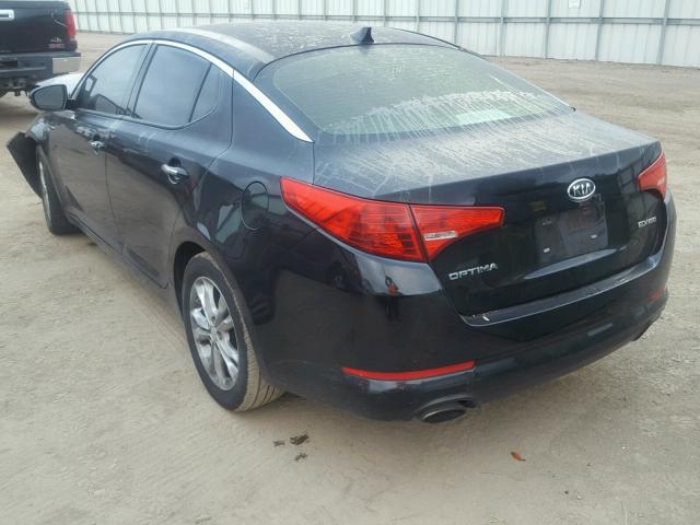 5XXGN4A7XCG052418 - 2012 KIA OPTIMA EX BLACK photo 3