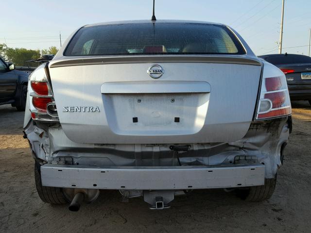 3N1AB61E38L626753 - 2008 NISSAN SENTRA 2.0 SILVER photo 9