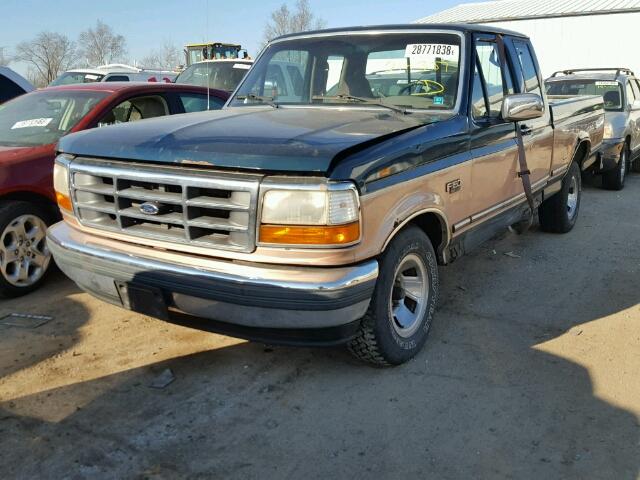 1FTEX15H4RKB01078 - 1994 FORD F150 TWO TONE photo 2