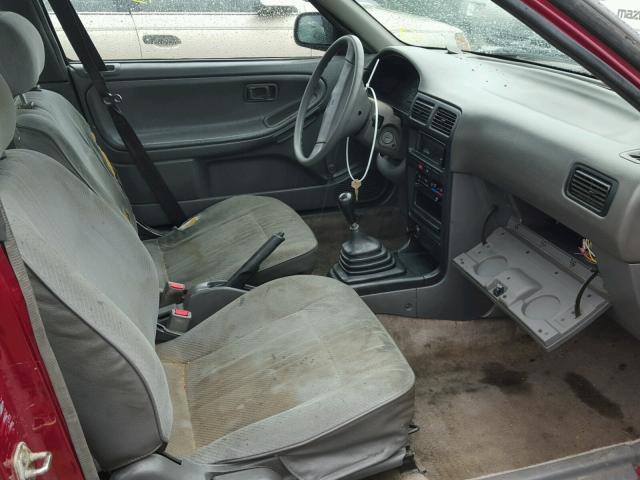 1N4EB32A2PC749789 - 1993 NISSAN SENTRA E MAROON photo 5