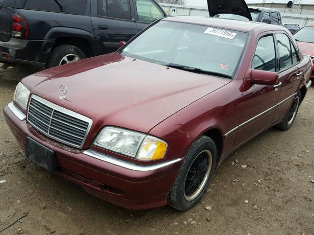 WDBHA24G2XA703024 - 1999 MERCEDES-BENZ C 230 MAROON photo 2