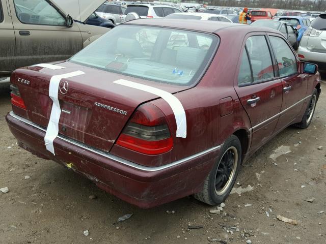 WDBHA24G2XA703024 - 1999 MERCEDES-BENZ C 230 MAROON photo 4