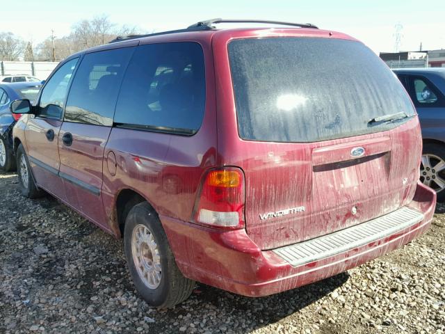 2FMZA51453BA14221 - 2003 FORD WINDSTAR L RED photo 3