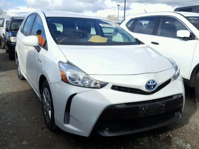 JTDZN3EU3FJ031459 - 2015 TOYOTA PRIUS V WHITE photo 1