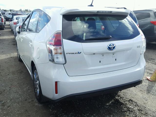 JTDZN3EU3FJ031459 - 2015 TOYOTA PRIUS V WHITE photo 3