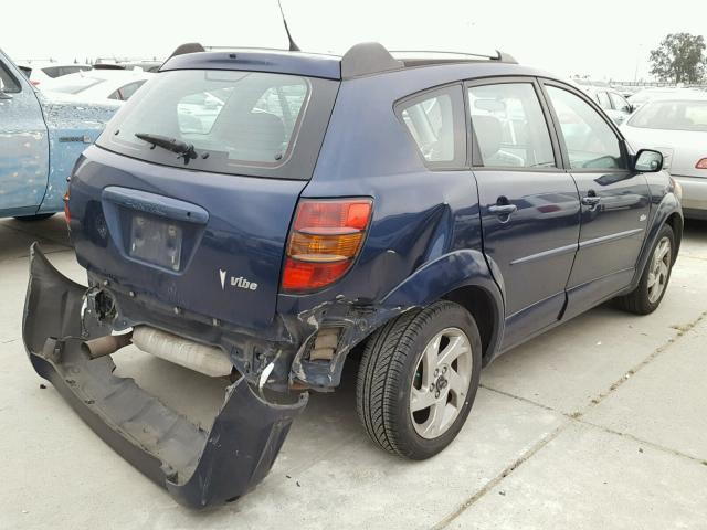 5Y2SL63865Z452882 - 2005 PONTIAC VIBE BLUE photo 4